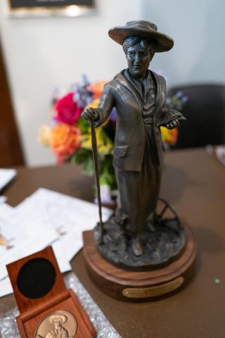 Statuette of Willa Cather by Littleton Alston