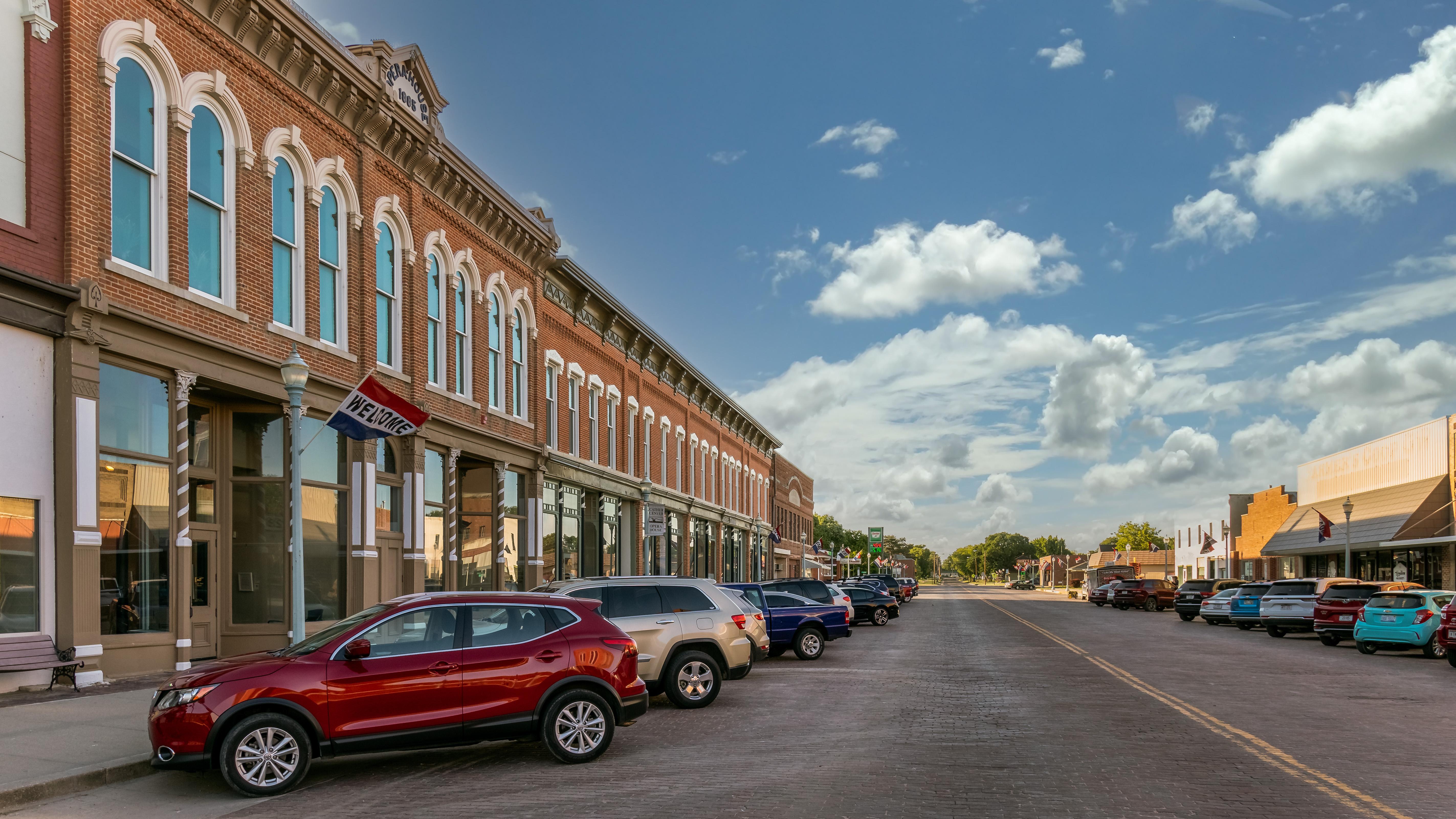 Exterior photo of downtown Red Cloud