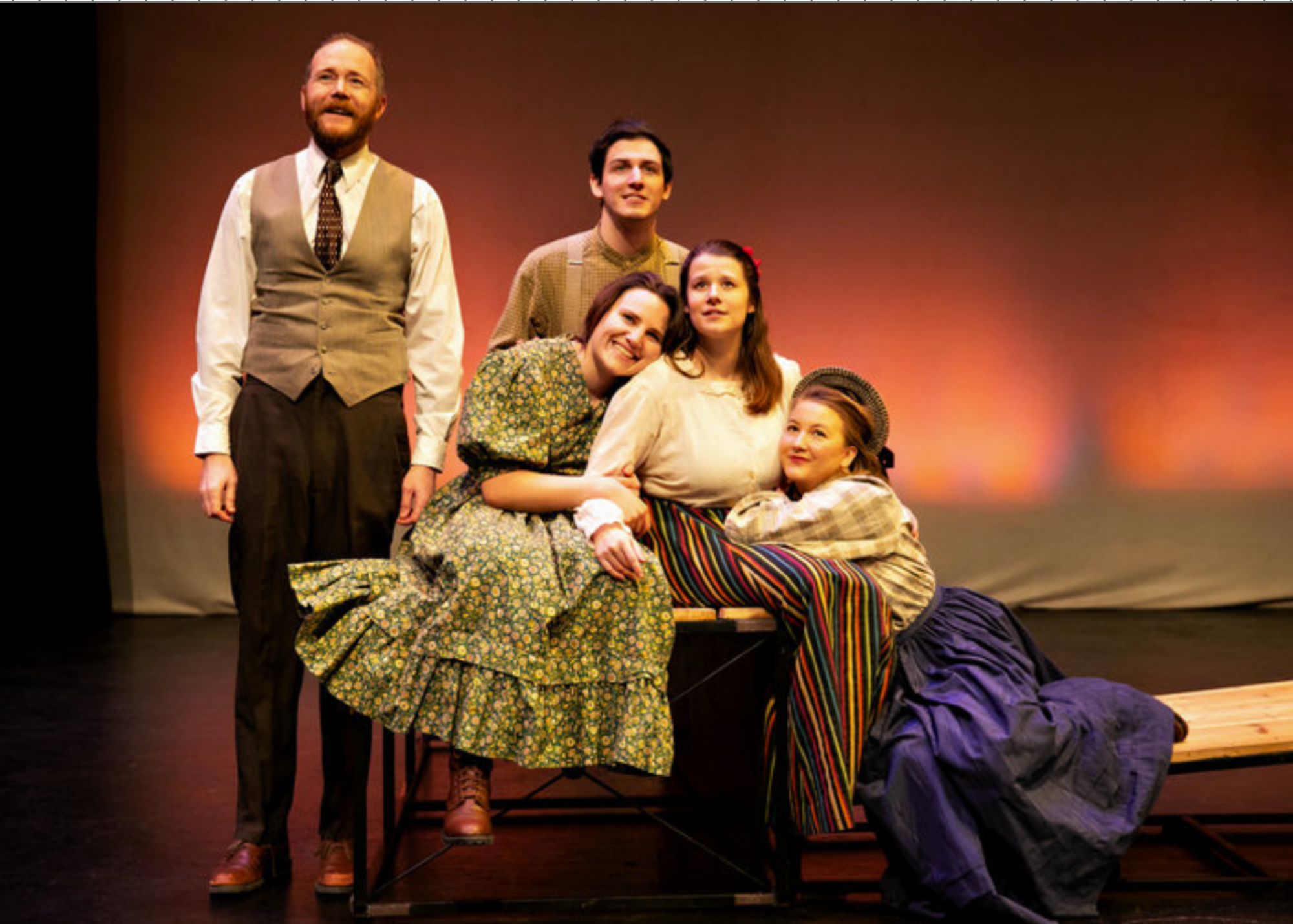 Arts Programming Performers in period costumes on the Opera House stage