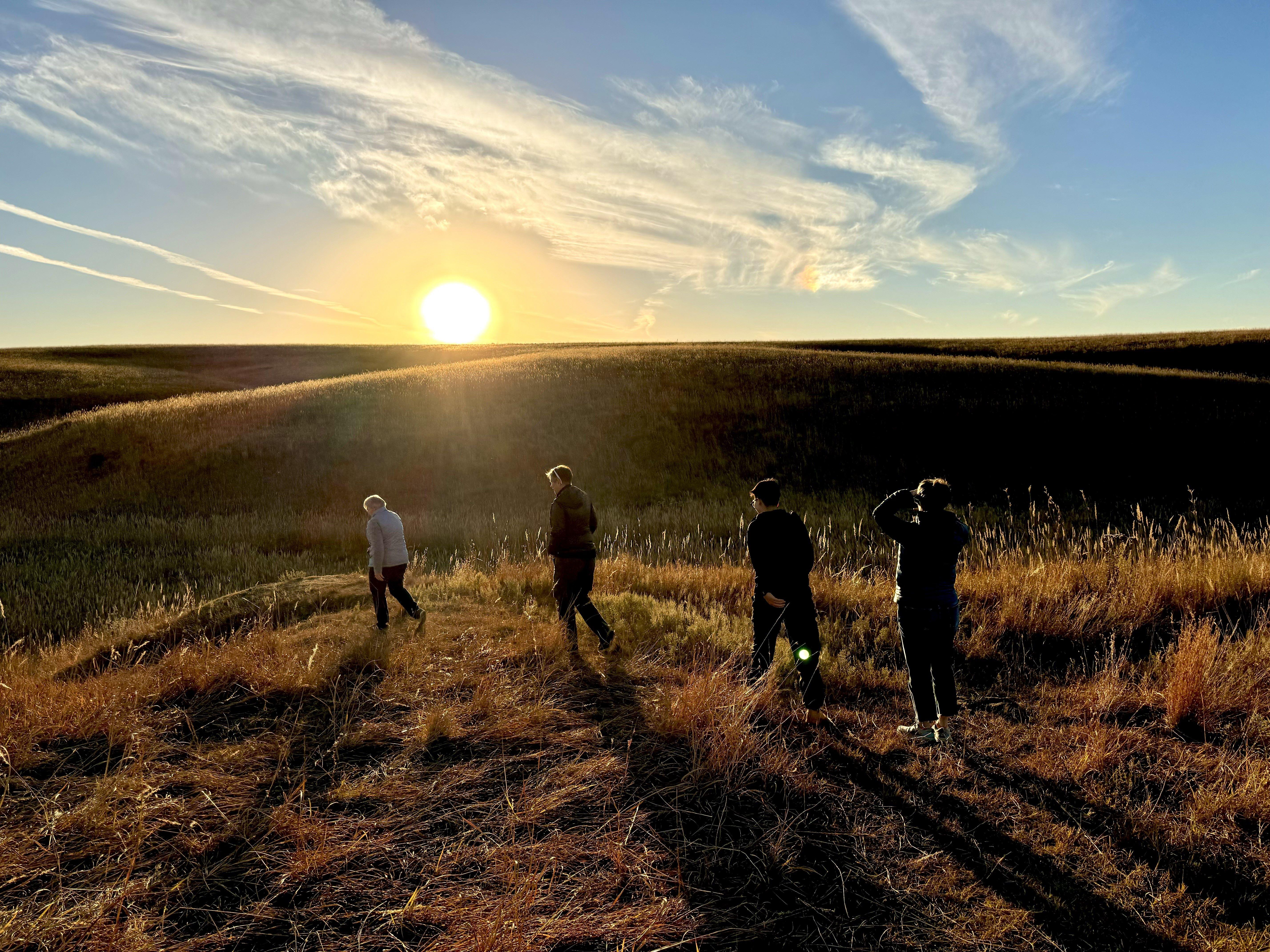 Willa Cather Residency writers explore the Willa Cather Prairie. Willa Cather Residency writers explore the Willa Cather Prairie.