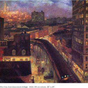 The City from Greenwich Village 1922