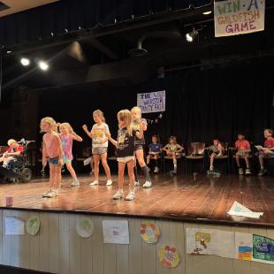 Children's theater rehearsal at the Red Cloud Opera House