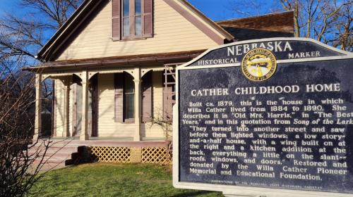 Exterior of the restored Willa Cather Childhood Home