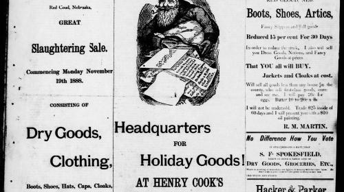 Red Cloud Chief front page 1888