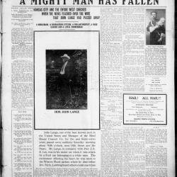 John Lange Dead Newspaper Article