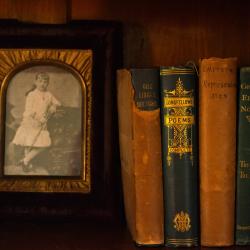 Bookshelf in the Willa Cather Childhood Home