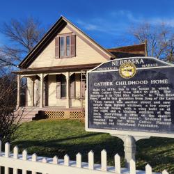 Exterior of the restored Willa Cather Childhood Home