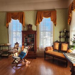 Front Parlor with Christmas Tree at Willa Cather Childhood Home