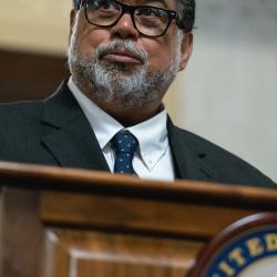 Littleton Alston at the reception following the ceremony | Congressional Statue Dedication Ceremony in Honor of Willa Cather of Nebraska | National Statuary Hall | U.S. Capitol | Wednesday, June 7, 2023 | 11:00 a.m. | Image ©Cheriss May, Ndemay Media Group