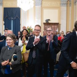 At the post-ceremony reception | Congressional Statue Dedication Ceremony in Honor of Willa Cather of Nebraska | National Statuary Hall | U.S. Capitol | Wednesday, June 7, 2023 | 11:00 a.m. | Image ©Cheriss May, Ndemay Media Group