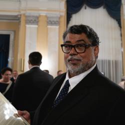 Littleton Alston holding his Congressional Record certificate to honor the day | Congressional Statue Dedication Ceremony in Honor of Willa Cather of Nebraska | National Statuary Hall | U.S. Capitol | Wednesday, June 7, 2023 | 11:00 a.m. | Image ©Cheriss May, Ndemay Media Group