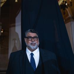 Sculptor Littleton Alston, before the unveiling | Congressional Statue Dedication Ceremony in Honor of Willa Cather of Nebraska | National Statuary Hall | U.S. Capitol | Wednesday, June 7, 2023 | 11:00 a.m. | Image ©Cheriss May, Ndemay Media Group