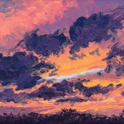 Autumn Sunset No. 5, 2023. Orig. $240