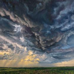 Early July Storm Clouds and Sunlight, 2023. Orig. SOLD/ 12x16 print $69