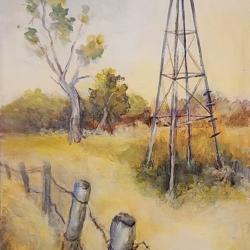Abandoned #2 | Karen Thurlow | 10x20 Acrylic on Canvas | $225