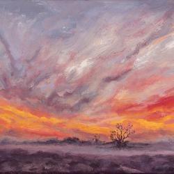 Late Autumn Sunrise No. 1, 2022. Orig. $240