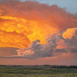 Late Summer Sunset with Mammatus, 2024. Orig. $3550/ 18x24 print $89