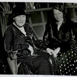 Cather and Edna St. Vincent Millay at the home of Henry Goddard Leach and Agnes Brown Leach