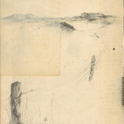 Foreign Land | Travis Hencey | graphite on collaged paper | NFS