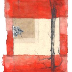 Snag | Travis Hencey | graphite on collaged paper | $275 10x14.25 framed