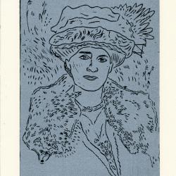 Willa Fox | Yael Saranga | linocut print on paper