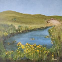 Karen Vierneisel | Golden Coreopsis: The Pioneer "Lagoon Flower" | $950