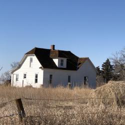 The Pavelka Farmstead with a restored roof.