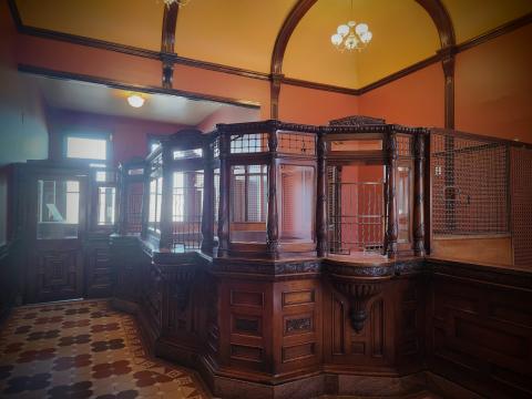 Farmers and Merchants Bank teller cages