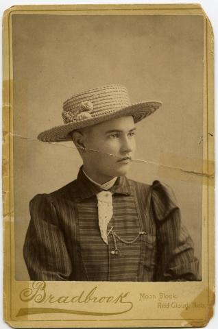 Photo of Willa Cather by Frederick Bradbrook, circa 1889