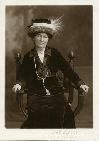 Photographic portrait of Willa Cather, circa 1912