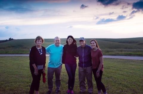 Picnic on the Prairie: Giamatti and Wong with NWCC Leadership