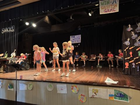 Children's theater rehearsal at the Red Cloud Opera House