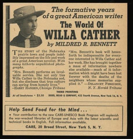 Advertisement for Bennett's Book