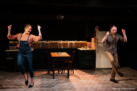 Actors dancing in The Bohemian