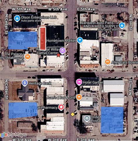 Snapshot of downtown parking areas