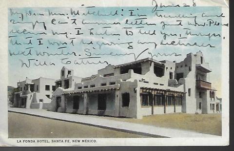 La Fonda Cather Postcard